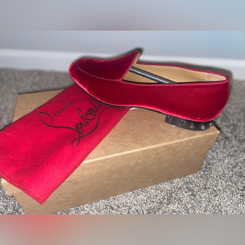 Mens Christian Louboutin Nilou Flat Velour